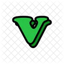 V、アルファベット、文字 アイコン