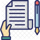V Contract Contract Law Icon