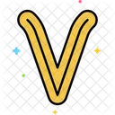 V V Letter Alphabet Icon