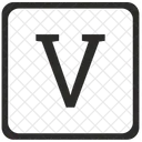 V alphabet  Icon