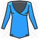 V Ausschnitt Pullover Tief Symbol