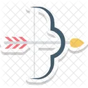 V Cupid Bow Fall In Love Archery Icon