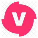 V Alphabet Letter Icon