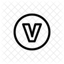 V Alphabet Letter Icon
