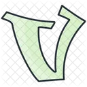 V Number Numeric Icon
