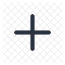 Plus Interface Outline Icon