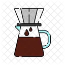 V Kaffee Tropft Kaffee Kaffee Tropft Symbol