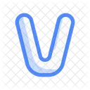 V Letter Letter Alphabet Icon