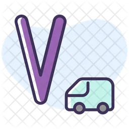 V Letter  Icon