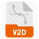 V 2 D File Format Icon