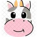 Vaca Cara Fofo Ícone