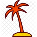 Playa Palmera Arbol Icon