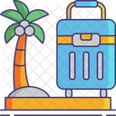 Vacation Backpack Trip Icon