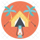 Summer Camp Vacation Icon