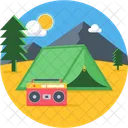 Vacation Holiday Camp Icon