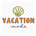 Summer Vacation Beach Icon