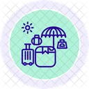 Vacation Packages Line Icon Icon