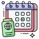 Vacation Schedule  Icon