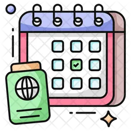 Vacation Schedule  Icon