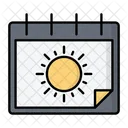 Vacation Calendar Date Icon