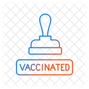 Vaccinated Stamp  Icon