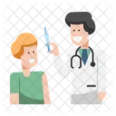 Vaccination Doctor Illness Icon