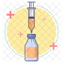 Vaccination Vaccine Bottle Injection Icon