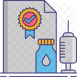 Vaccination Certificate  Icon