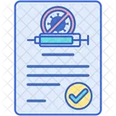Vaccination Certificate Verify Certificate Approved Icon