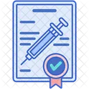 Vaccination Certificate  Icon