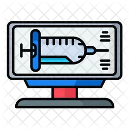 Vaccination computer  Icon