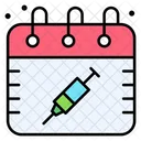 Vaccination Day Calendar Date Icon