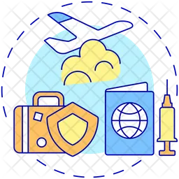 Vaccination for traveling  Icon