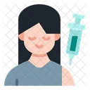 Vaccination girl  Icon