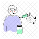 Vaccination Giving Injection Vaccination Shot Icon