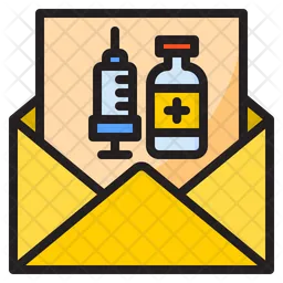 Vaccination Mail  Icon