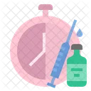 Vaccination Observation Monitoring Symptoms Vaccination Icon