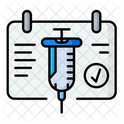 Vaccination schedule  Icon