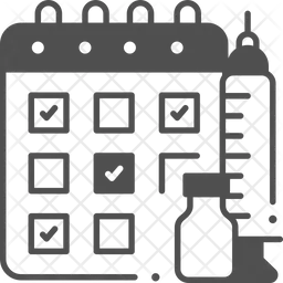 예방접종 일정  아이콘