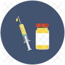 Vaccine Injection Syringe Icon
