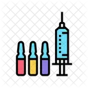 Vaccine Syringe Color Icon