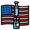 Vaccine Usa Flag Icon