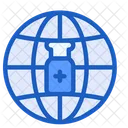 Vaccine Globe Coronavirus Icon
