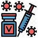 Vaccine Syringe Injection Icon