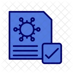 Vaccine Certificate  Icon