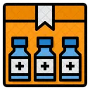Vaccine Delivery Box Product Doses Icon