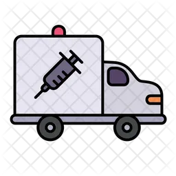 Vaccine Delivery Truck  Icon