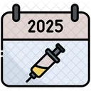 Vaccine Calendar Time Icon