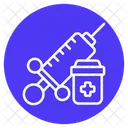 Vaccine Injection Syringe Icon