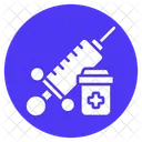 Vaccine Injection Syringe Icon